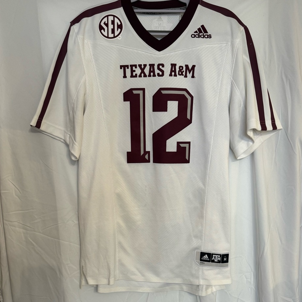 AUTHENTIC Texas A&M White Jersey Size Medium